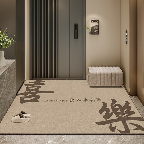 2024年新款咖啡色入户门地垫高品质进门口防滑耐脏地铺垫加厚地毯