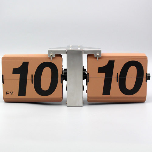 经典欧式复古翻页钟表/客厅墙壁挂式翻页钟 大号天平机械翻牌座钟