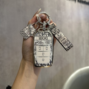 适用丰田格瑞维亚钥匙套新塞纳赛那埃尔法威尔法包扣壳高档男女士