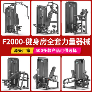 商用力量器械高拉背上斜推反飞鸟蹬腿伸腿举肩健身房全套训练器材
