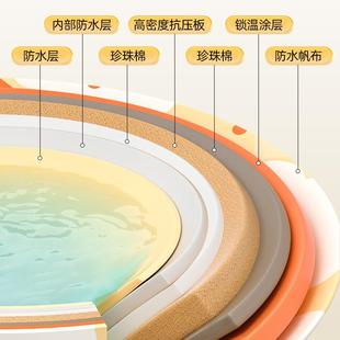 易清洗可坐浴盆游泳桶 多功能泡澡桶折叠大人家用洗澡桶儿童便携式