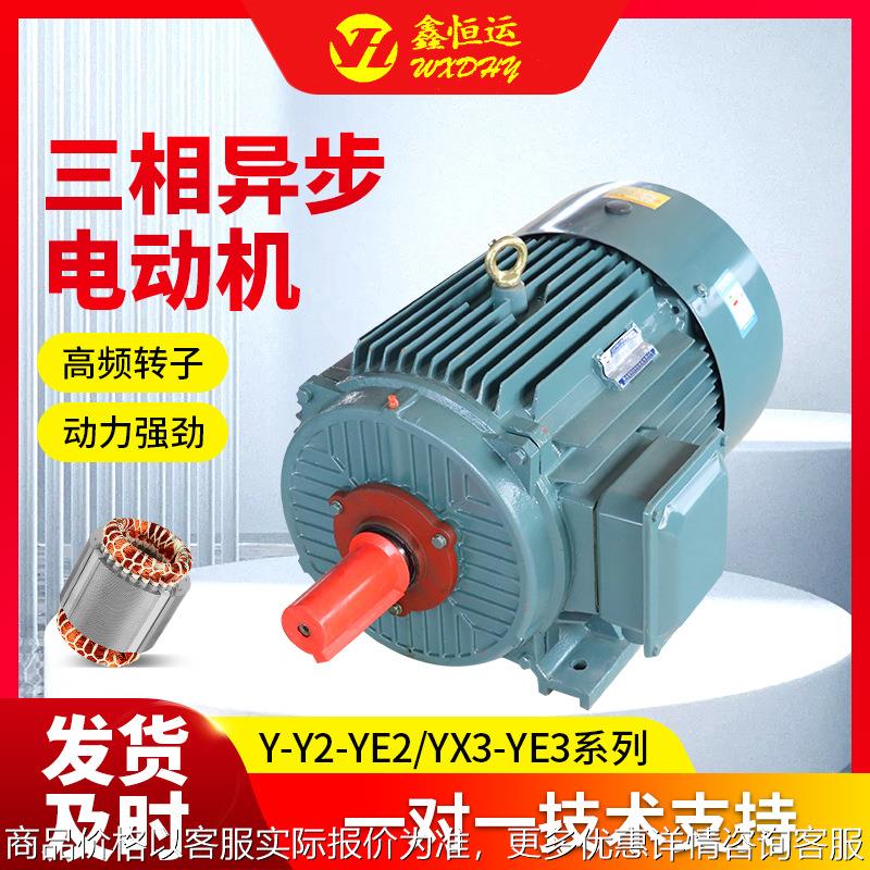 YE3三相异步电动机YE3-180M-22W马达电机2级380V机械交流电机