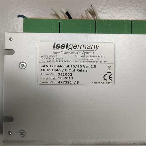 议价德国ISEL CAN I/O模块，型号CAN I/O Mod维修