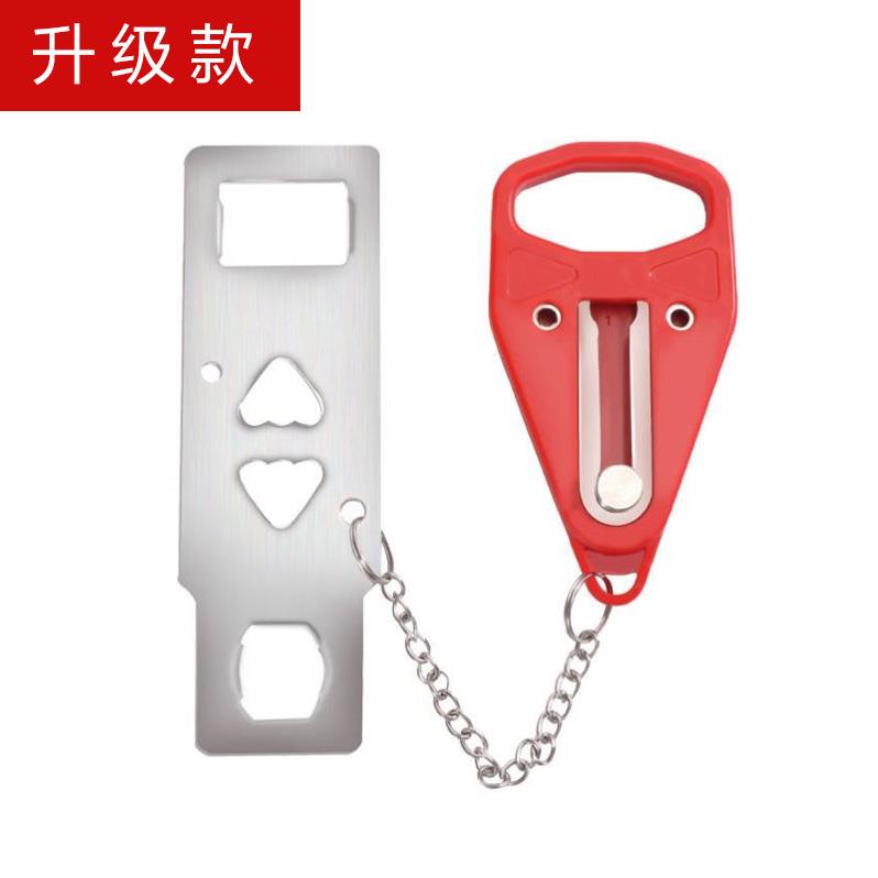 防盗扣阻门器女生独居防推门挡旅行锁酒店便携顶门器家用安全门锁