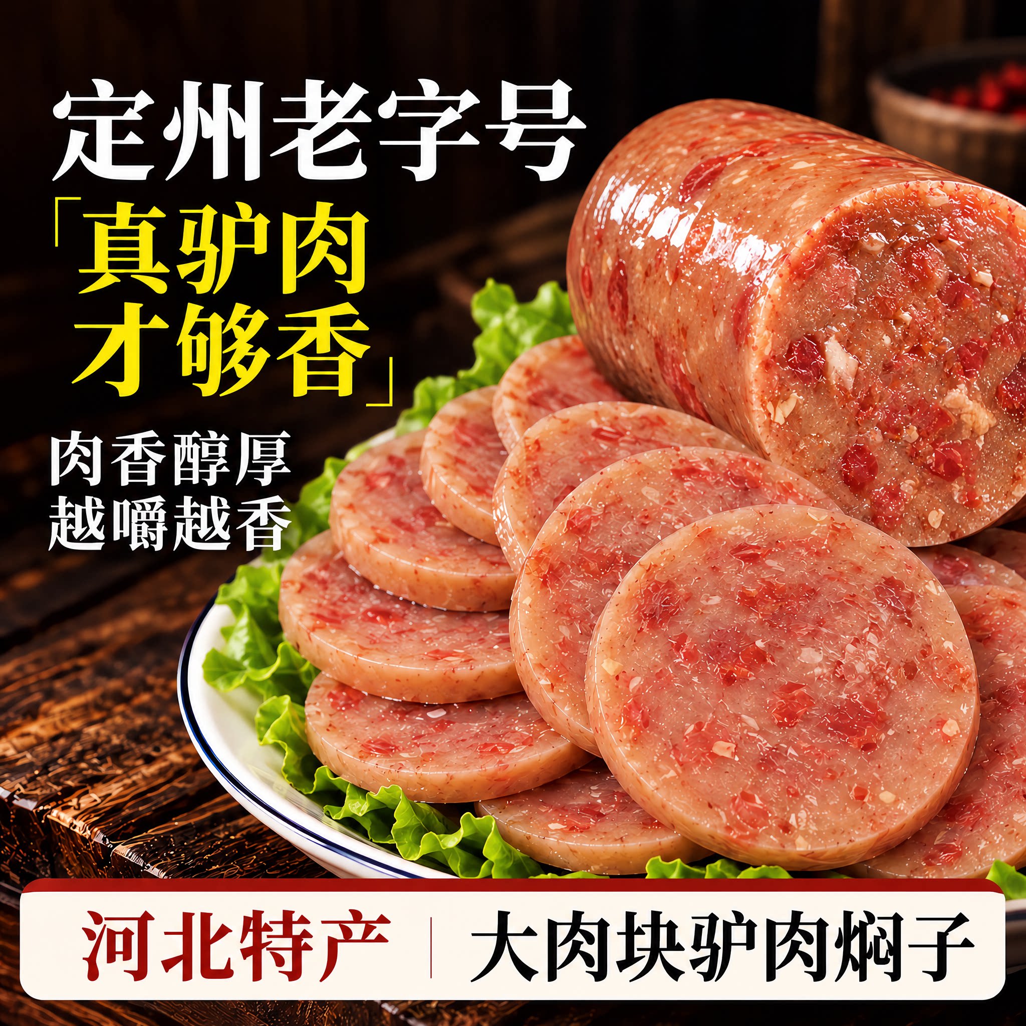 河北肉肠驴肉焖子熟食灌肠肉香肠