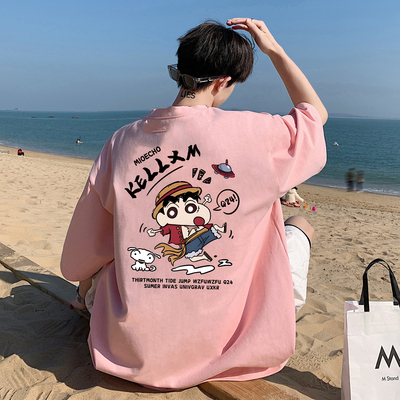 300斤大码纯棉卡通印花短袖T恤