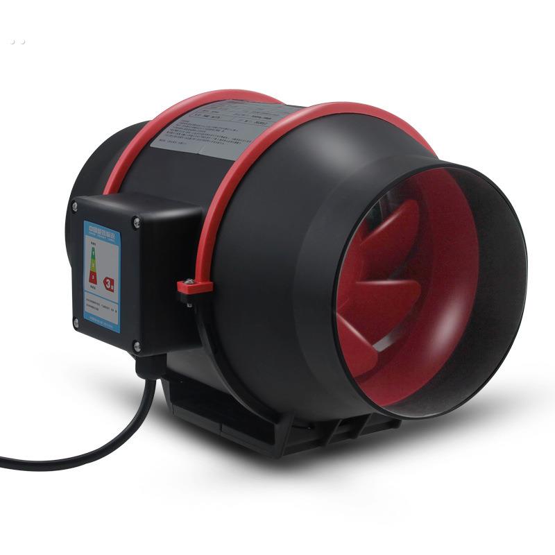 110v伏斜流增压管道风机厨房抽油烟机卫生间换气扇室内遥控排风扇