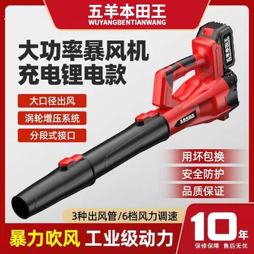 德国品质吹风机吹灰尘鼓风机大功率工业用充电式吹雪机强力锂电无