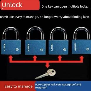 一把钥匙开多个锁铜心防水户外通开挂锁一匙同开锁同心锁开通开