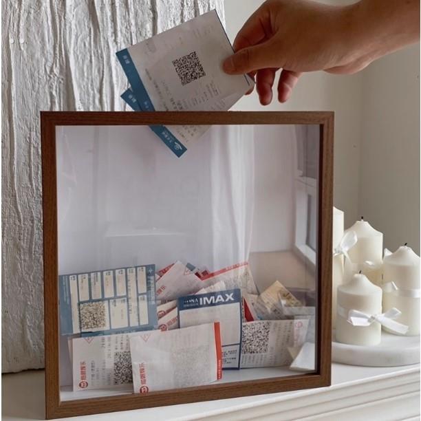 票根相框旅行机票风景区门票车票演唱会电影收纳收集收藏票据相框