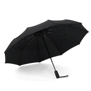 折叠十骨全自动双层布雨伞10骨防风防晒晴雨两用双层伞三折广告伞