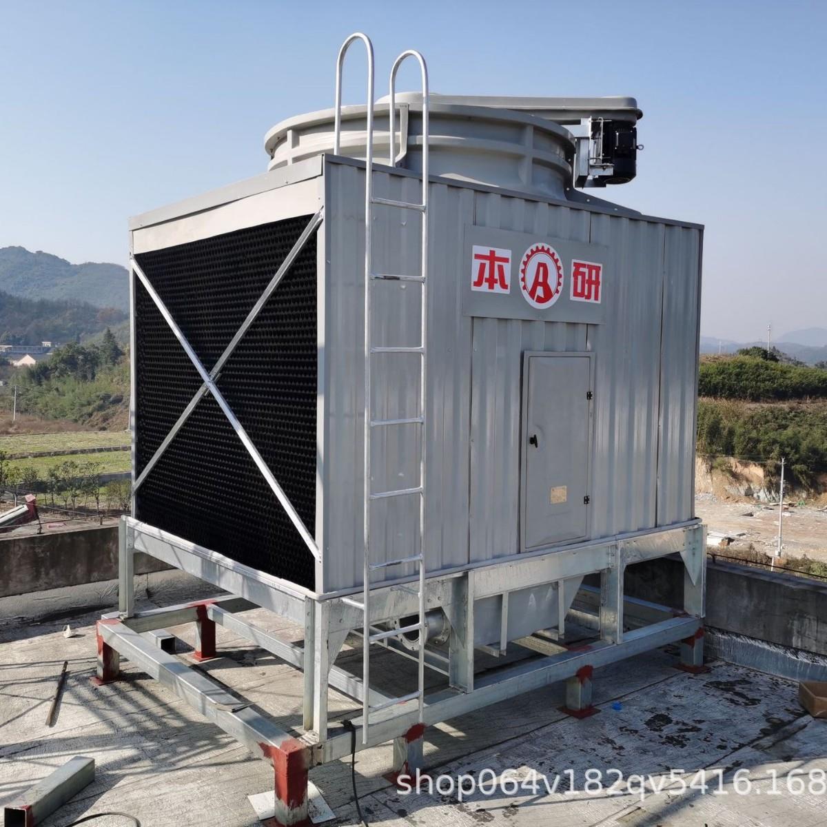 圆形冷却塔加厚玻璃钢冷却塔工业型冷却水塔-哇偶定制