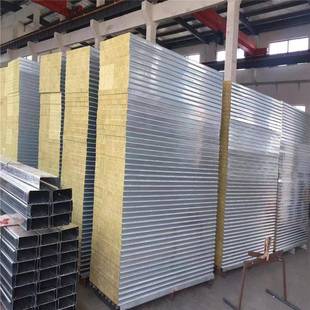 50mm机制净化板岩棉净化板中空玻镁净化板硫氧镁净化板彩钢夹芯板