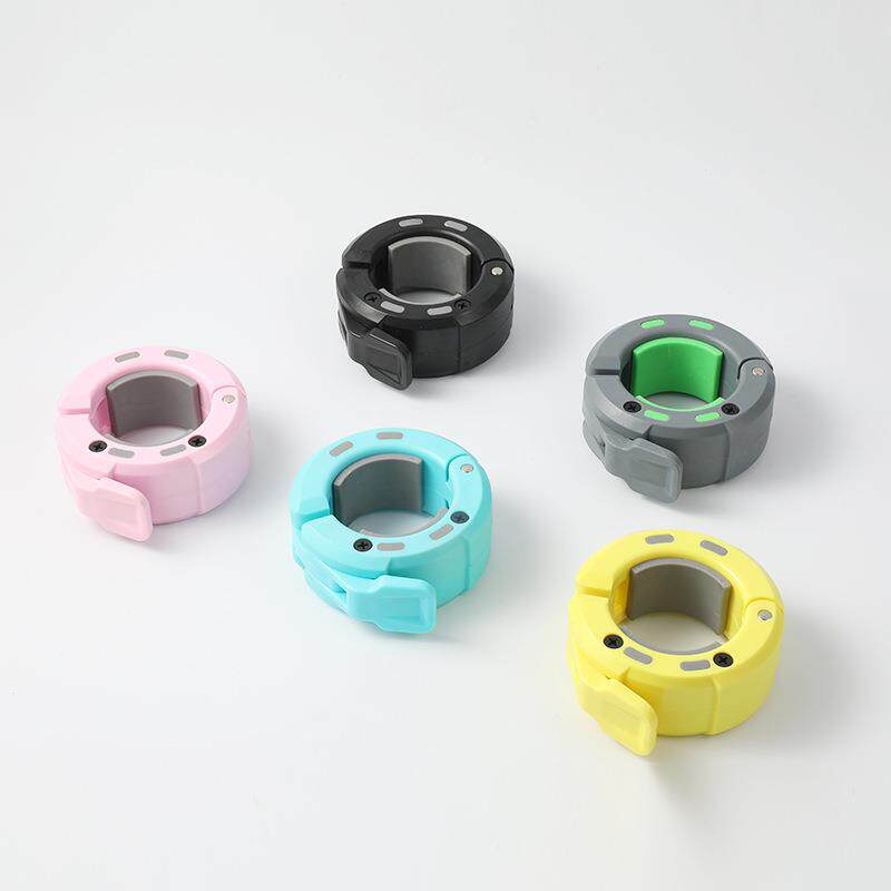 尼龙杠铃卡头杠铃片固定器材专业快速杠铃卡扣奥杆塑料大卡簧