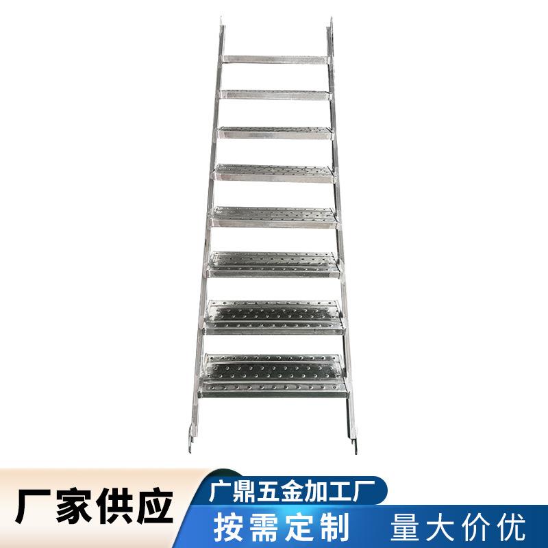 现货盘扣楼梯钢管步梯工地48钢管楼梯步梯家用阁楼登高梯脚手架梯