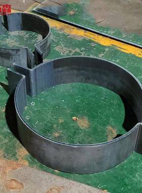 电缆加固抱箍管夹半圆钢管喉箍U型管卡箍镀锌管夹不锈钢折弯加工