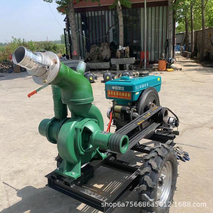 柴油拖车款大流量抽水泵拖拉机后悬挂12寸抽水泵工地排水排涝泵