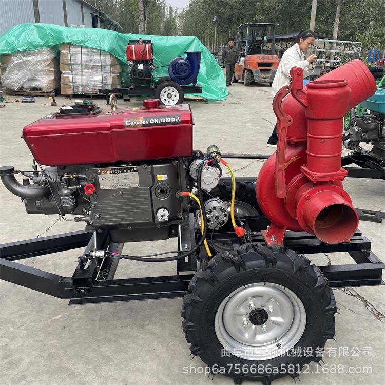 浇地灌溉4寸自吸抽水机6寸8寸大流量抽水机鱼塘倒水柴油抽水泵