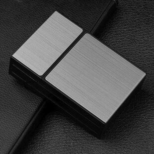 充电烟盒打火机一体抗压防潮20支软硬包通用便携个性定制散装烟盒