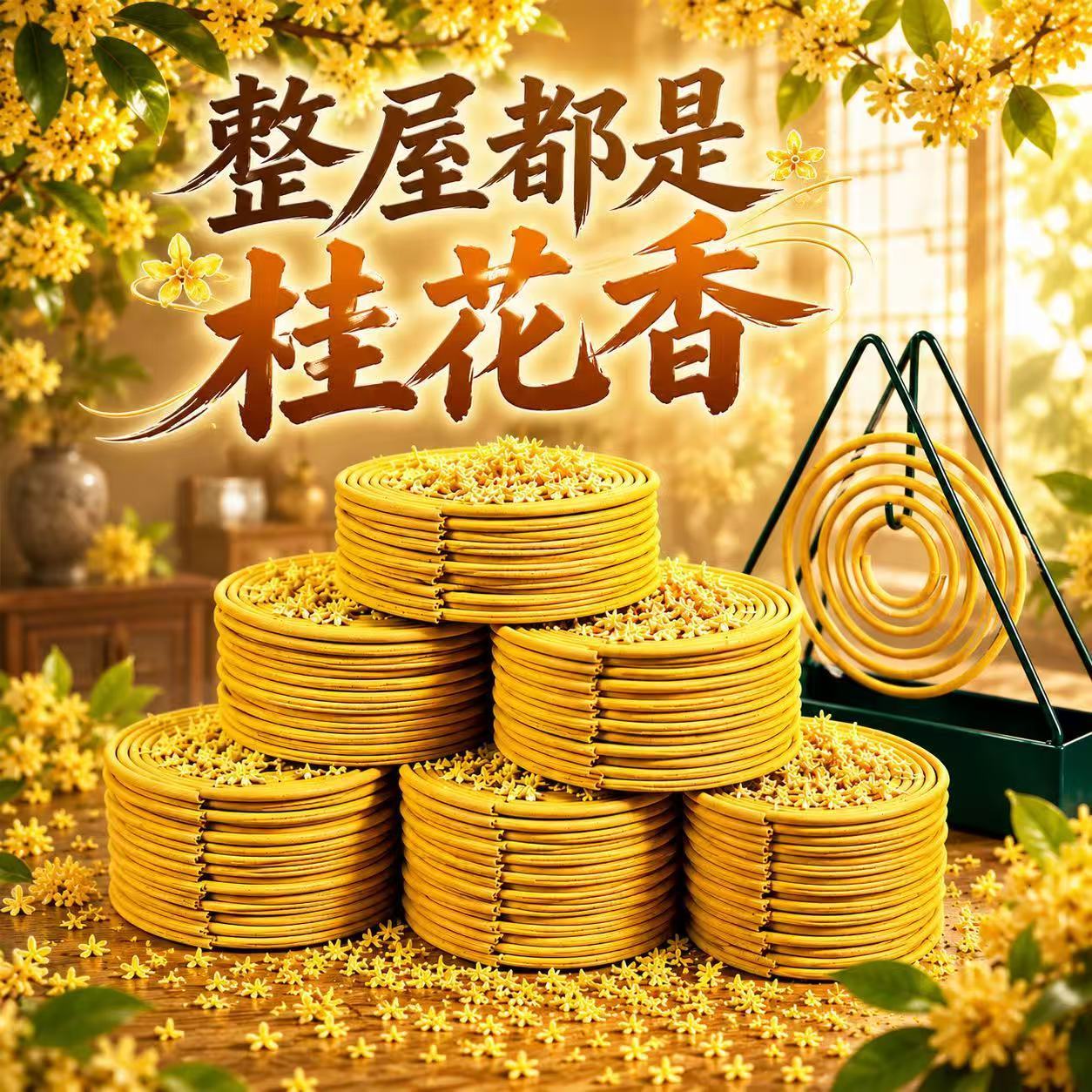 花瓣制香桂薰盘香熏香家