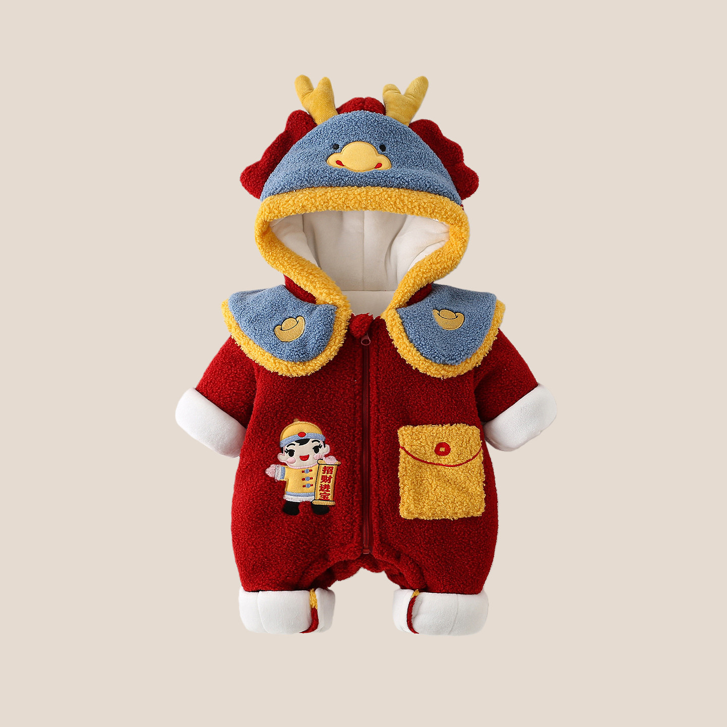 满月宝宝新中式国风连体衣