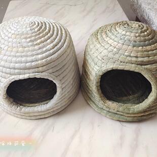 草编城堡窝鸽子窝兔子窝孵蛋专用鹌鹑玄风鹦鹉鸟巢草窝