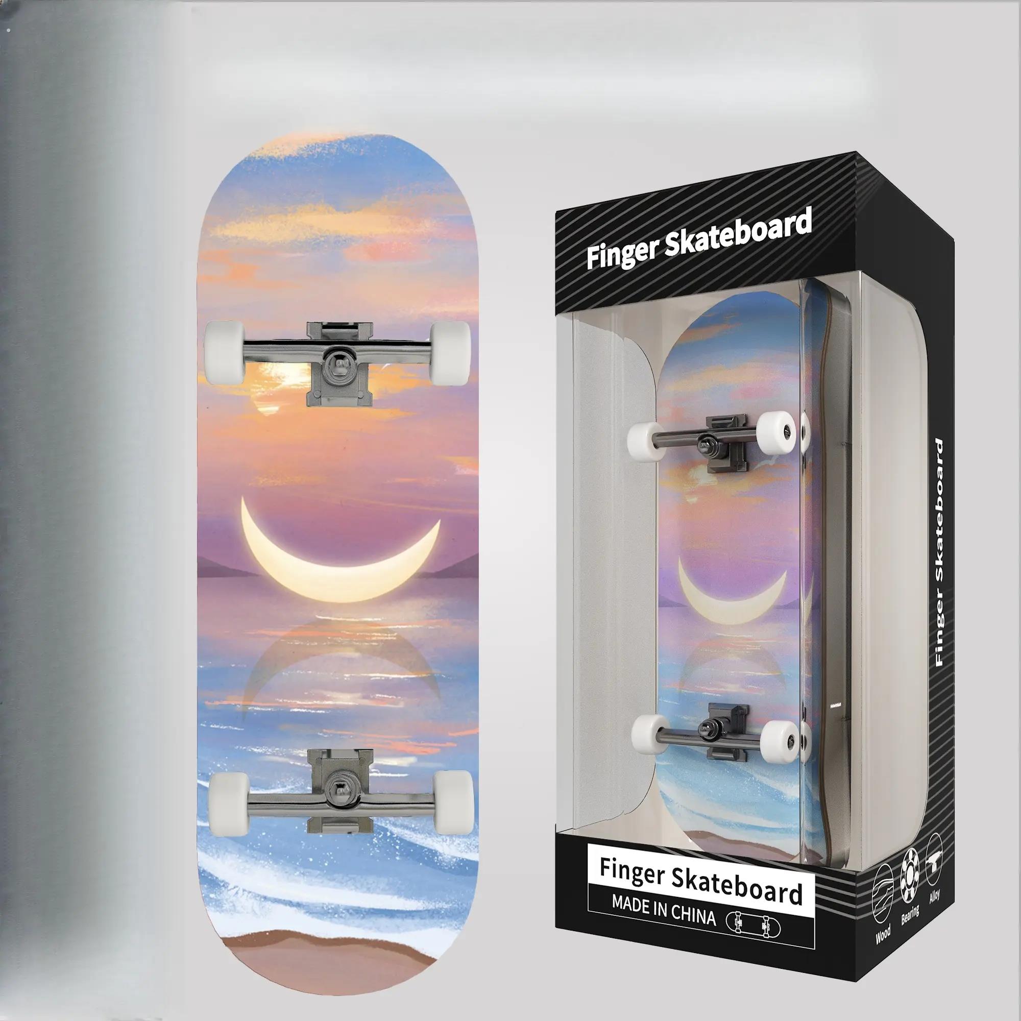 专业手指滑板深凹迷你指尖双翘板新手滑板乌龟玩具男创意礼物摆件