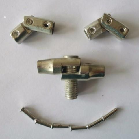 不锈钢抄网圈的配件抄网圈头可折叠配件接头抄网头配件