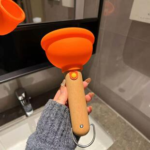 马桶塞小夜灯卧室睡眠灯床头灯氛围起夜悬挂木质台灯搞怪创意礼物