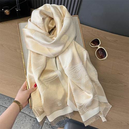 送妈妈围巾女款2025新款冬季两用高级感中年长辈礼物仿羊绒围脖厚