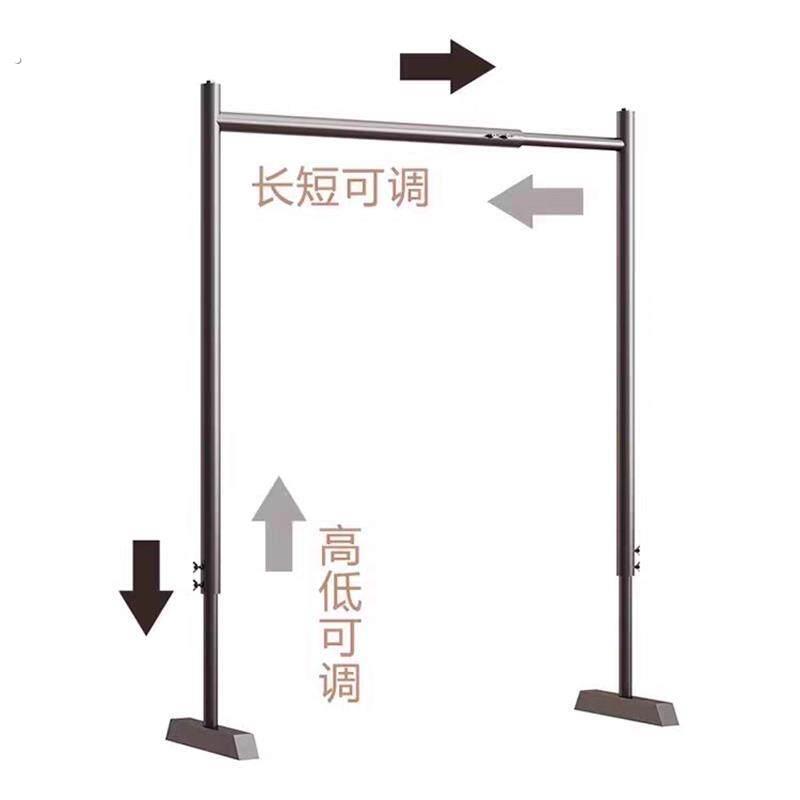 晾衣架伸缩杆落地卧室挂衣架简易小型阳台凉衣架窗台晾衣杆