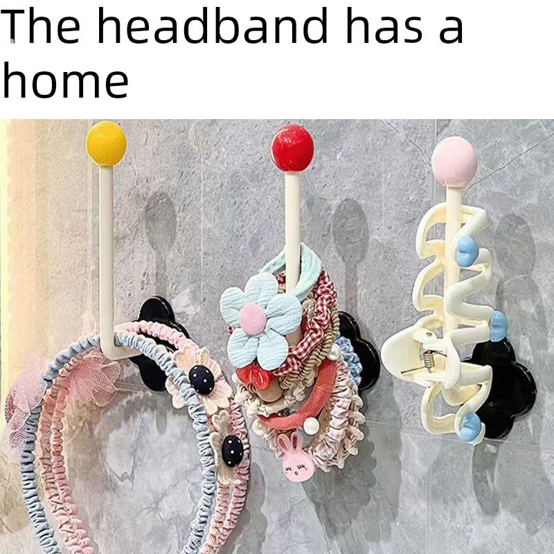 发带发带收纳架宿舍发箍发绳钩珠宝架学生发夹发配件发带收纳器物