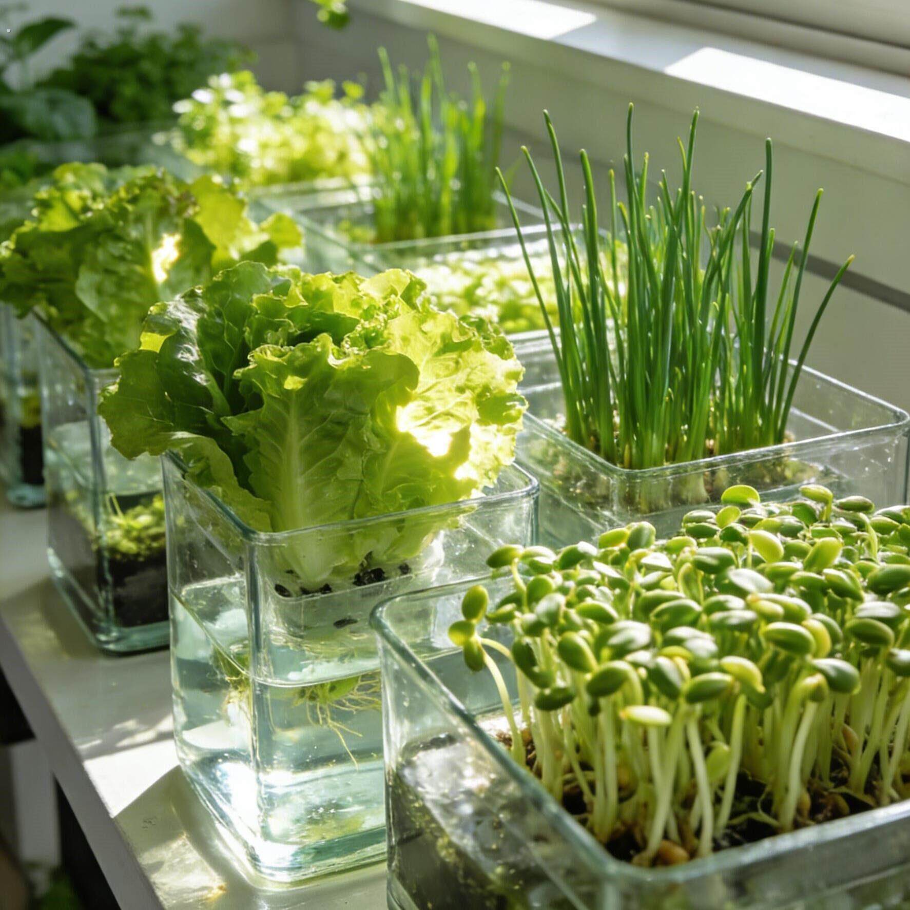 阳台水培箱家用种菜无土栽培培养盒小白易种加厚加高水培蔬菜器皿
