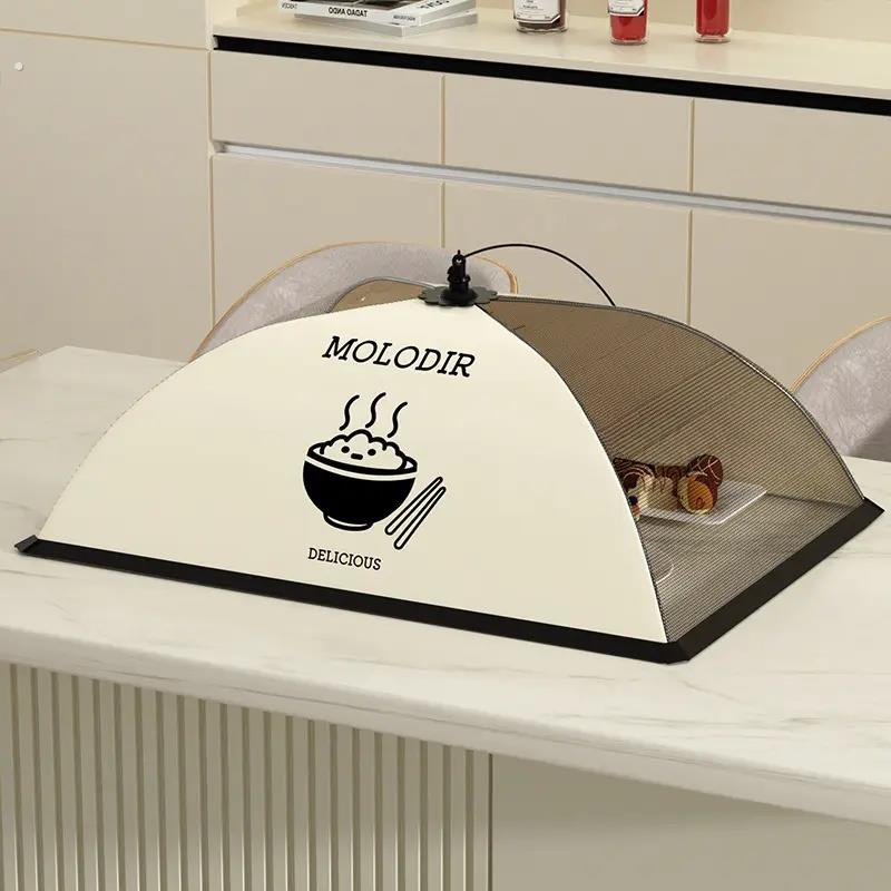 厨房用品家用大全可折叠菜罩餐桌用具家用防尘饭罩神器生活好物件