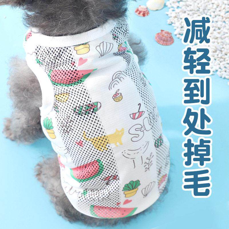 宠物衣服薄款春秋泰迪背心夏季春季小型犬幼犬四季防掉毛
