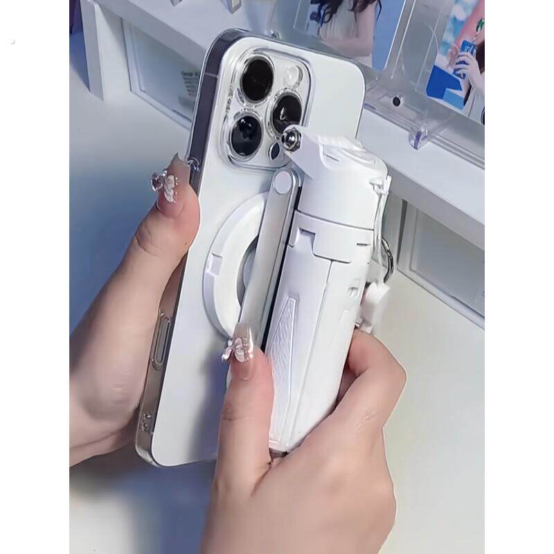 三合一迷你自拍杆手机拍摄支架便携式磁吸演唱会拍照神器2025新款