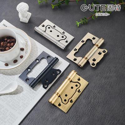 固特304不锈钢木门子母合页静音房门合叶大门铰链滚珠轴承4寸折页