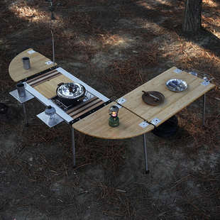 白鹿领地三单元IGT桌折叠框架户外露营轻量化便携铝合金igt桌配件