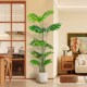 室内仿真树龟背竹客厅背景墙落地假绿植装 饰盆栽高端大型
