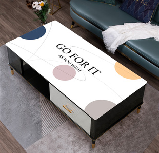 现代简约茶几桌布水油烫c免洗长方形家用皮革餐台布