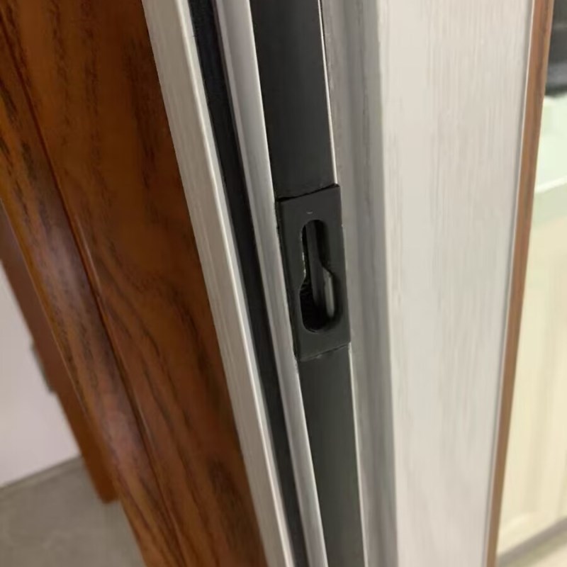 搭扣推拉移门厨房阳台锁片锁点滑轮玻璃门锁座门配