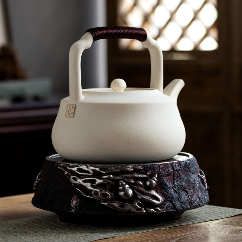 日式陶壶煮茶壶电陶炉号陶瓷泡茶烧复古煮茶器提梁壶装