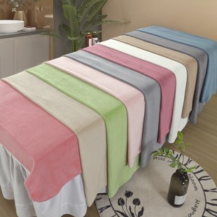 美容床床单加厚带洞高档婴儿绒单件按摩推拿美容院