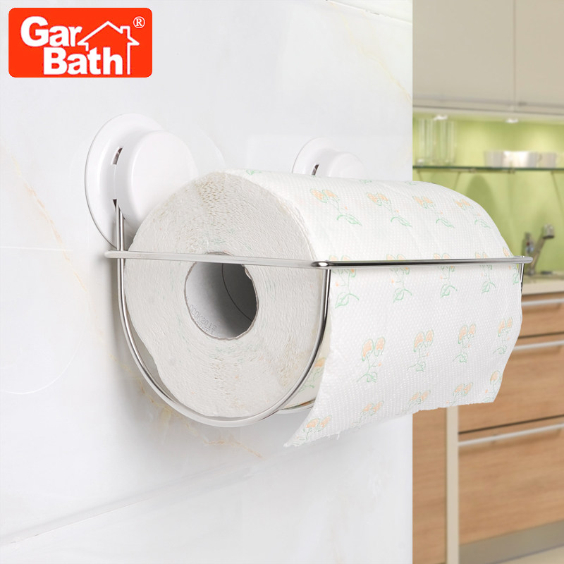 嘉宝吸盘纸巾架 卫生间厕纸盒厕纸架手纸盒 无痕厨房卷纸筒