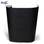 索伊芙韩国黑色木纹立体贴膜翻新贴纸自粘贴膜波音片