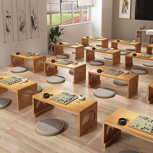 可折叠象棋桌辅导班培训桌书法桌国桌围棋坐地矮桌免安装