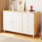 五斗柜卧室客厅靠墙腿落地置物柜家用组合餐边收纳柜储物柜子