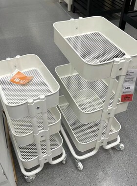 加厚管直径22mm手推车厨房水果蔬菜储物架客厅零食收纳架卧室层架