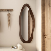 中古全身镜家用落地镜卧室异形镜设计师穿衣镜玄关壁挂试衣镜子