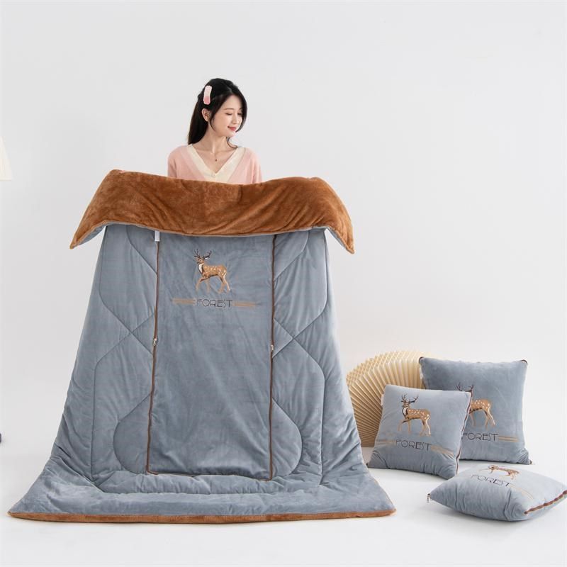 加厚抱枕被子两用多功能车载室午睡枕头汽车靠枕毯冬,居家布艺,抱枕被,淘宝优惠券,粉丝福利购,淘宝优惠卷